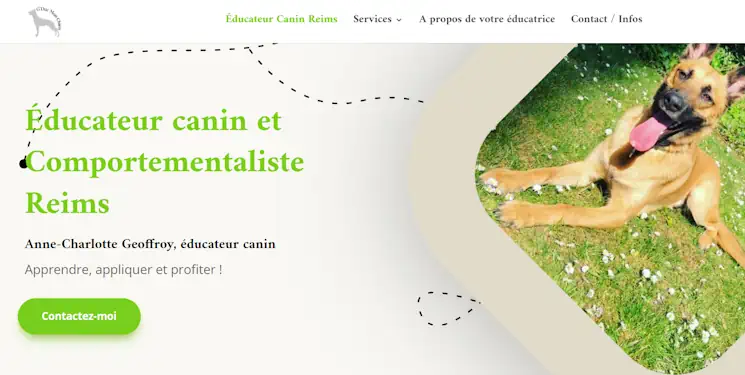 création site internet annecy - site éducateur canin anne charlotte geoffroy