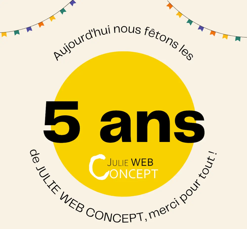5 ans Julie Web Concept à Annecy - Webmaster Haute Savoie